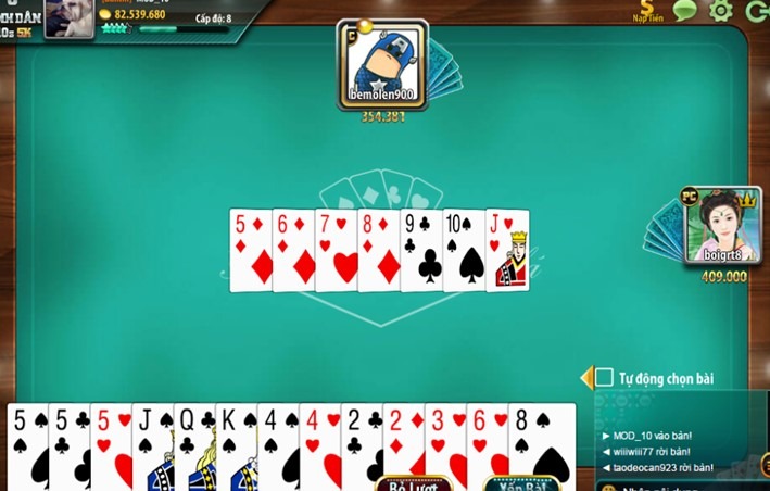 Chơi game tiến lên miền Nam ST666 - 2